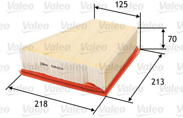 VALEO 585004 for SEAT, SKODA, VW - Air Filter