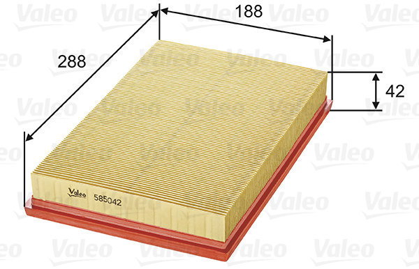 VALEO 585042 for SEAT; SKODA; VW - Air Filter