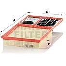 MANN-FILTER C3880 for SEAT, SKODA, VW - Air Filter