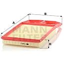 MANN-FILTER C4287/1 for SEAT, SKODA, VW - Air Filter