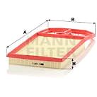 MANN-FILTER C4287/2 for SEAT, SKODA, VW - Air Filter