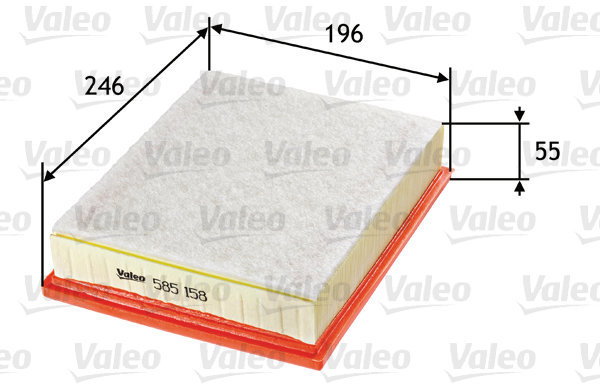 VALEO 585158 for RENAULT - Air Filter