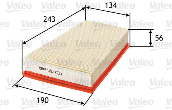 VALEO 585030 for RENAULT - Air Filter