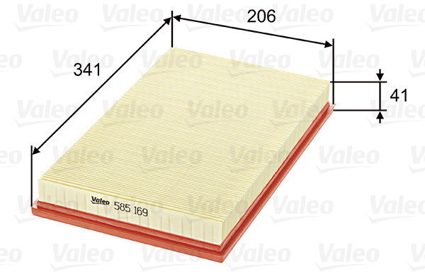VALEO 585169 for OPEL - Air Filter