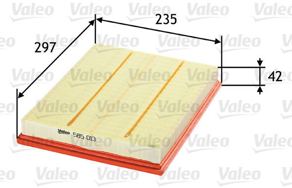 VALEO 585013 for OPEL - Air Filter