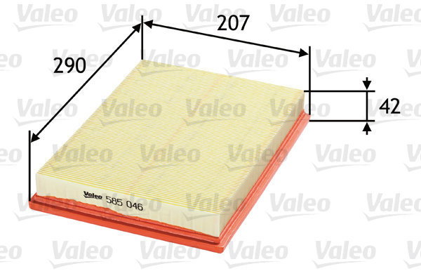 VALEO 585046 for OPEL - Air Filter