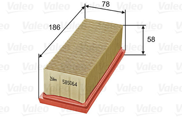 VALEO 585064 for NISSAN; RENAULT - Air Filter