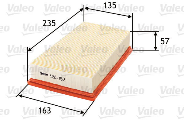 VALEO 585152 for NISSAN; RENAULT - Air Filter