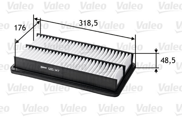 VALEO 585147 for MAZDA - Air Filter