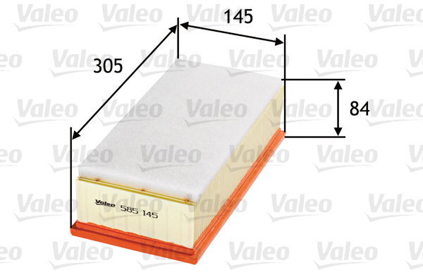 VALEO 585145 for LEXUS; TOYOTA - Air Filter
