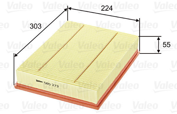 VALEO 585273 for LAND ROVER - Air Filter