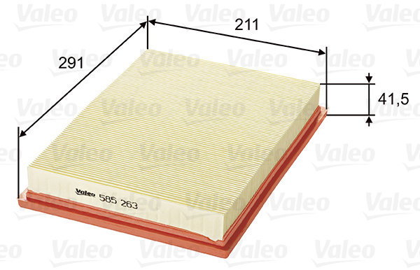 VALEO 585263 for JEEP - Air Filter