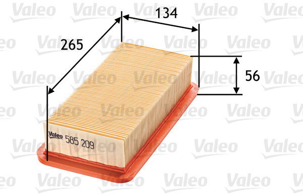 VALEO 585209 for HYUNDAI; KIA - Air Filter