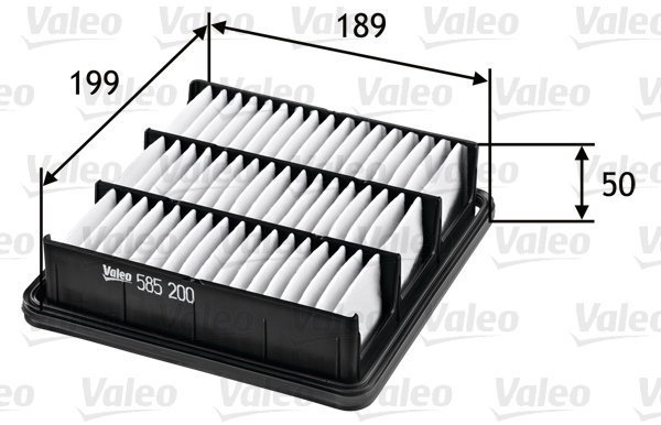VALEO 585200 for HYUNDAI; KIA - Air Filter