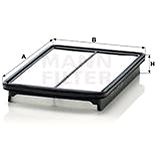 MANN-FILTER C29019 for HYUNDAI; KIA - Air Filter