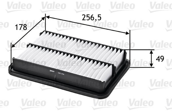 VALEO 585256 for HYUNDAI - Air Filter