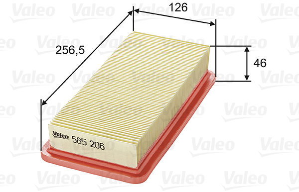 VALEO 585206 for HYUNDAI - Air Filter