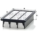 MANN-FILTER C2735 for HYUNDAI - Air Filter