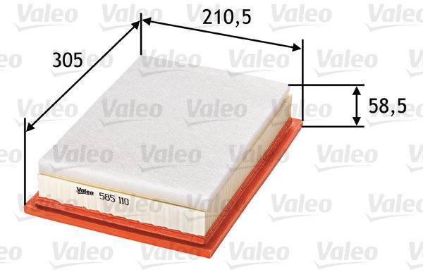 VALEO 585110 for FORD; SEAT; VW - Air Filter