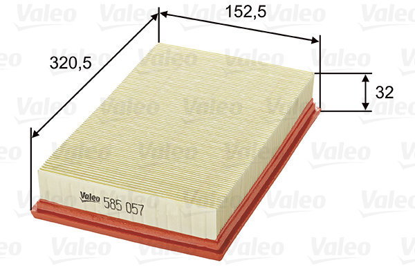 VALEO 585057 for FORD; NISSAN - Air Filter