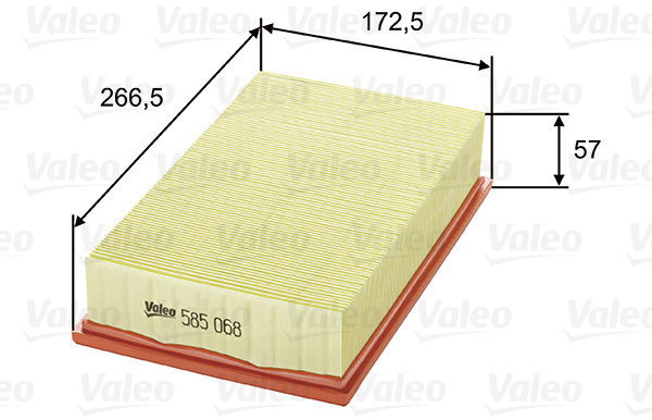 VALEO 585068 for FORD, MAZDA, VOLVO - Air Filter