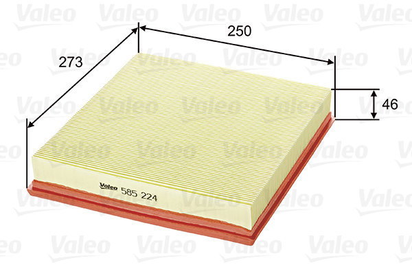 VALEO 585224 for FORD - Air Filter