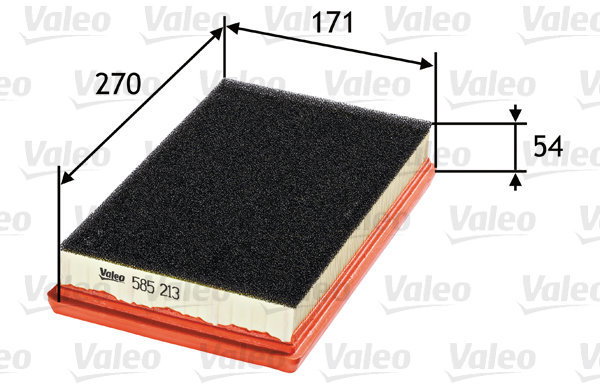 VALEO 585213 for FIAT - Air Filter
