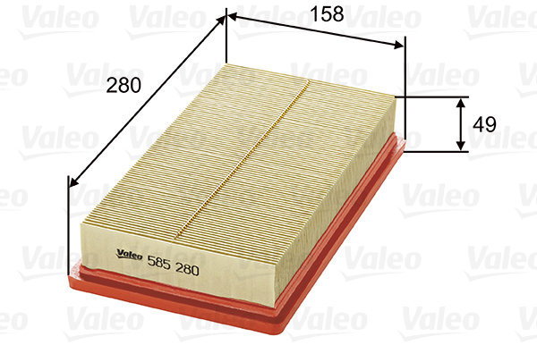 VALEO 585280 for FIAT - Air Filter