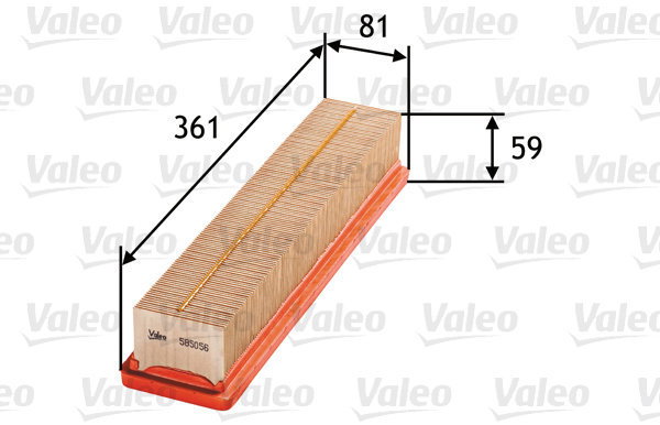 VALEO 585056 for DACIA; RENAULT - Air Filter