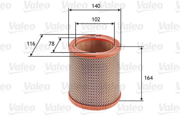 VALEO 585602 for CITROËN; MEGA; PEUGEOT - Air Filter