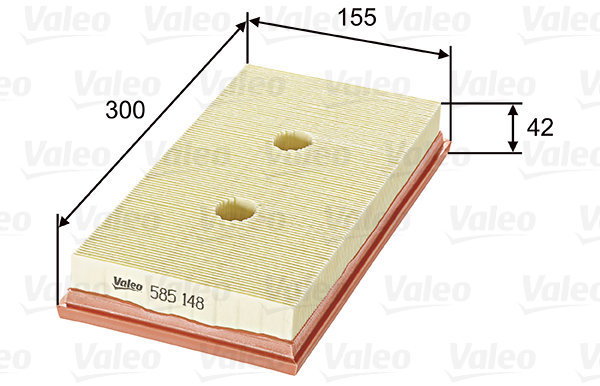 VALEO 585148 for AUDI SKODA; VW - Air Filter