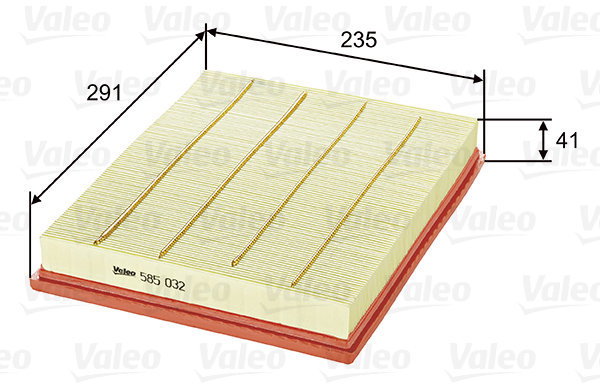 VALEO 585032 for ALPINA; OPEL - Air Filter