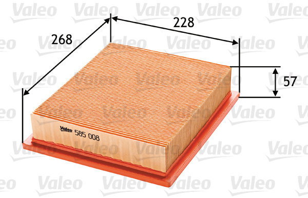 VALEO 585008 for ALFA ROMEO; VW - Air Filter