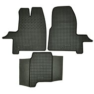 RIGUM Rubber Car Mats for FORD Transit Custom 2012->, Black (Set of 3) - Car Mats