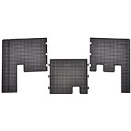 RIGUM Rubber Car Mats for FORD Transit Custom 2012->, Black (For 2nd Row of Seats, Set of 3) - Car Mats
