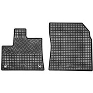 RIGUM Rubber Car Mats for CITROEN Berlingo 2018->, Black (2 Seats, Set of 2) - Car Mats