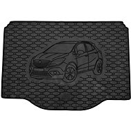 ACI OPEL Mokka 2012->Rubber Boot Tray with Car Illustration, Black - Boot Tray