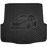 ACI ŠKODA OCTAVIA 2004->2012 Rubber Boot Tray with Car Illustration, Black (Estate) - Boot Tray