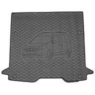 ACI DACIA Dokker 2013->Rubber Boot Tray with Car Illustration, Black - Boot Tray