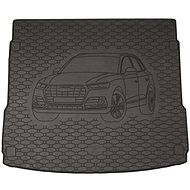 ACI AUDI Q5 2017->Rubber Boot Tray with Car Illustration, Black - Boot Tray