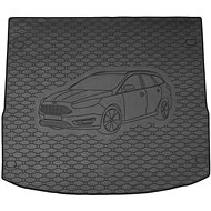 ACI FORD Focus 2014->Rubber Boot Tray with Car Illustration, Black (Estate) - Boot Tray