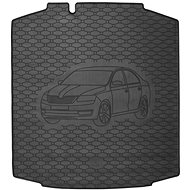 ACI SEAT Toledo 2012->Rubber Boot Tray with Car Illustration, Black - Boot Tray