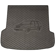 ACI ŠKODA OCTAVIA 1997->2001 Rubber Boot Tray with Car Illustration, Black (Estate) - Boot Tray