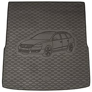 ACI VW PASSAT 2011->2014 Rubber Boot Tray with Car Illustration, Black (Variant) - Boot Tray