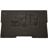 ACI RENAULT Trafic 14->Rubber Boot Tray with Car Illustration, Black (Version L1) - Boot Tray