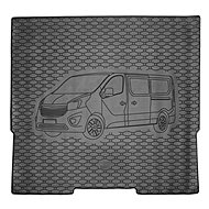 ACI RENAULT Trafic 2014->Rubber Boot Tray with Car Illustration, Black (Version L2) - Boot Tray