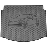ACI VW GOLF 2013->Rubber Boot Tray with Car Illustration, Black (HB - Lower) - Boot Tray