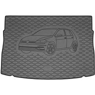ACI VW GOLF 2013->Rubber Boot Tray with Car Illustration, Black (HB - Upper) - Boot Tray