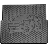 ACI CITROEN C4 Picasso 2013->Rubber Boot Tray with Car Illustration, Black - Boot Tray