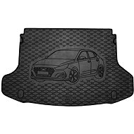 ACI HYUNDAI i30, 2017->Rubber Boot Tray with Car Illustration, Blac (Fastback- Single Floor Version) - Boot Tray